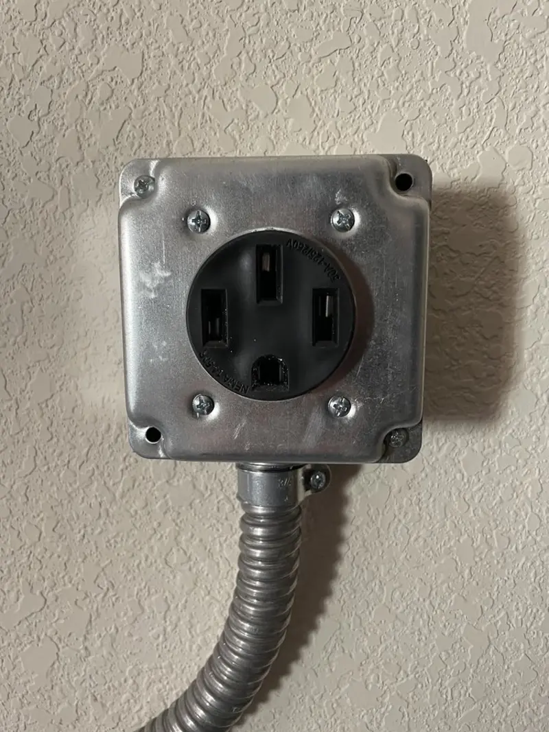 NEMA 14-50 outlet installed for Electrical Panel Upgrade in Childersburg